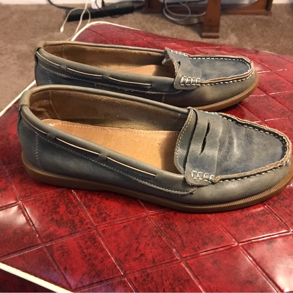 Bed Stu Anthropologie Leather Slip Green Lane Loafer in Green - Size 7